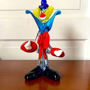 Vintage Glass Murano Clown